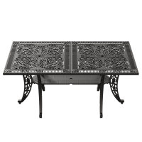 IVF SİYAH DİKDÖRTGEN MASA + 4'LÜ CUNDA SANDALYE - Görsel 2