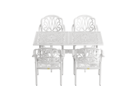 IVF BEYAZ DİKDÖRTGEN MASA + 4'LÜ BURSA SANDALYE