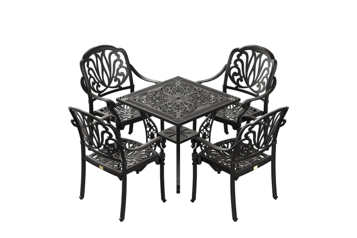 Istanbul Kare Masa 4'lü Bursa Sandalye - Görsel 1