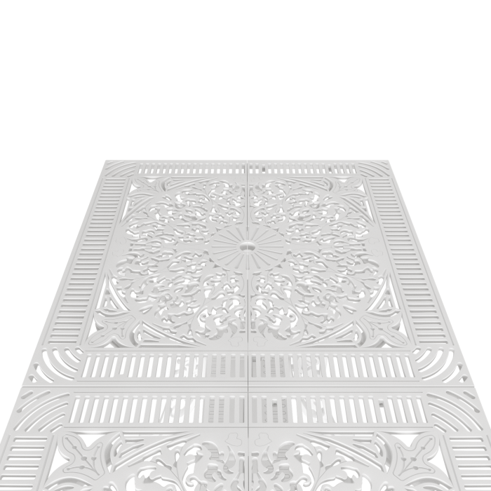 IVF 6 KİŞİLİK DİKDÖRTGEN MASA BEYAZ - Görsel 2