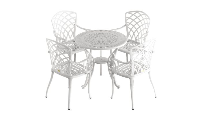 Istanbul Yuvarlak Masa Ø75 4'lü Hitit Sandalye - Görsel 1