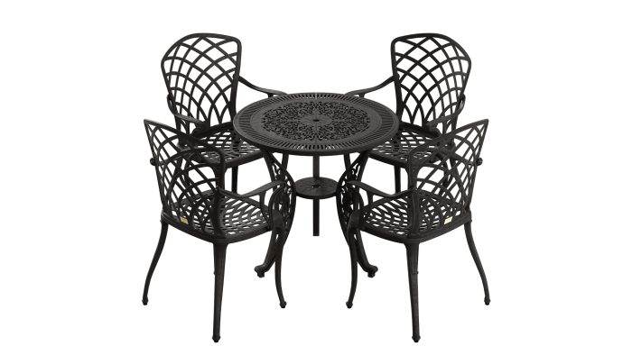 75-hitit-siyah-4.jpg Istanbul Yuvarlak Masa Ø75 4'lü Hitit Sandalye - Görsel 1