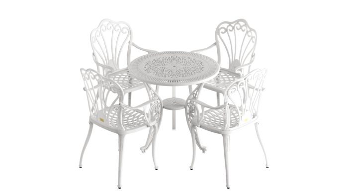 75-istanbuk-beyaz4.jpg Istanbul Yuvarlak Masa Ø75 4'lü Istanbul Sandalye - Görsel 1