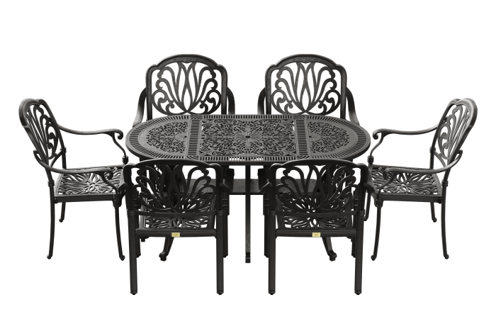 Istanbul Oval Masa 6'lı Bursa Sandalye - Görsel 1