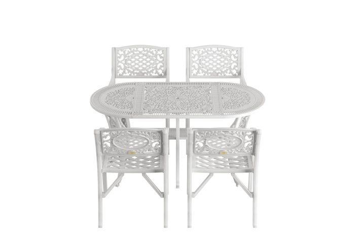 Istanbul Oval Masa 4'lü Cunda Sandalye - Görsel 1