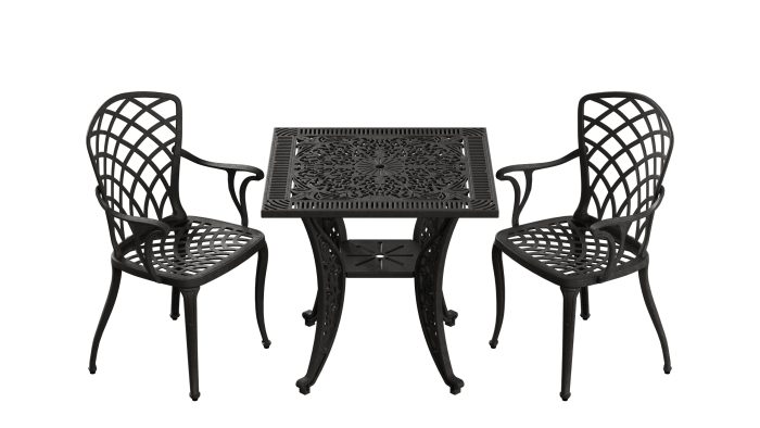 Istanbul Kare Masa 2'li Hitit Sandalye - Görsel 1