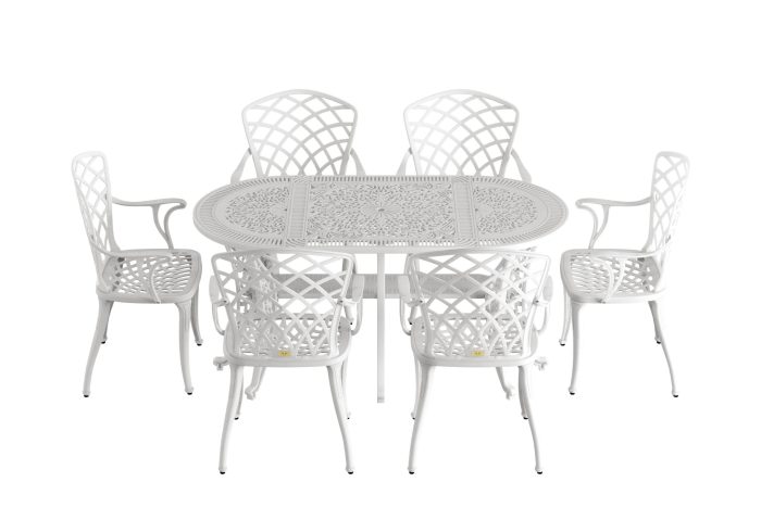 Istanbul Oval Masa 6'lı Hitit Sandalye - Görsel 1