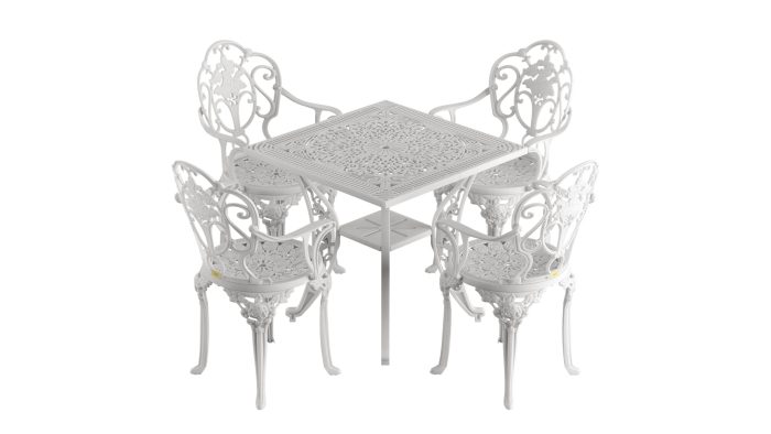 isparta-kare-beyaz-4.jpg Istanbul Kare Masa 4'lü Isparta Sandalye - Görsel 1