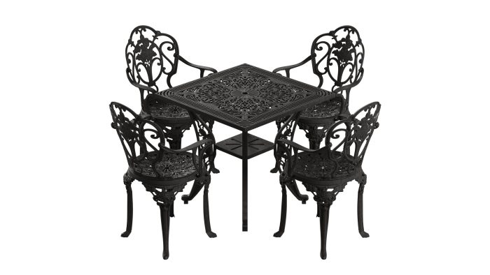 isparta-kare-siyah-4.jpg Istanbul Kare Masa 4'lü Isparta Sandalye - Görsel 1