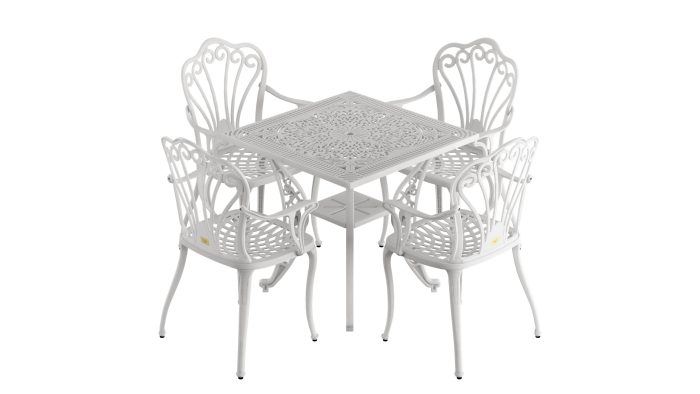 istanbul-kare-beyaz-4.jpg Istanbul Kare Masa 4'lü Istanbul Sandalye - Görsel 1
