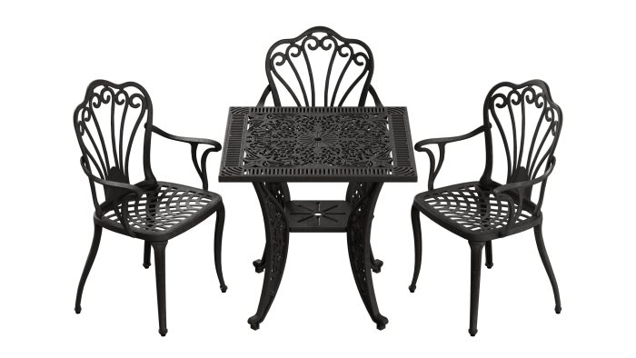 Istanbul Kare Masa 3'lü İstanbul Sandalye - Görsel 1