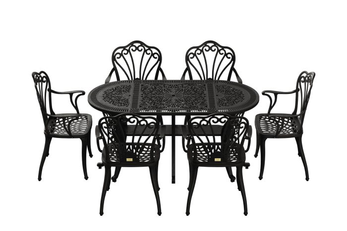 Istanbul Oval Masa 6'lı İstanbul Sandalye - Görsel 1