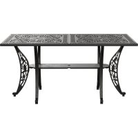 IVF 6 KİŞİLİK DİKDÖRTGEN MASA SİYAH - Görsel 3