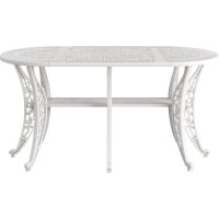 IVF 6 KİŞİLİK OVAL MASA BEYAZ - Görsel 2