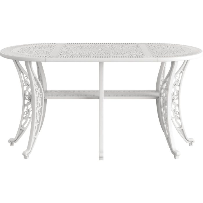 IVF 6 KİŞİLİK OVAL MASA BEYAZ - Görsel 2