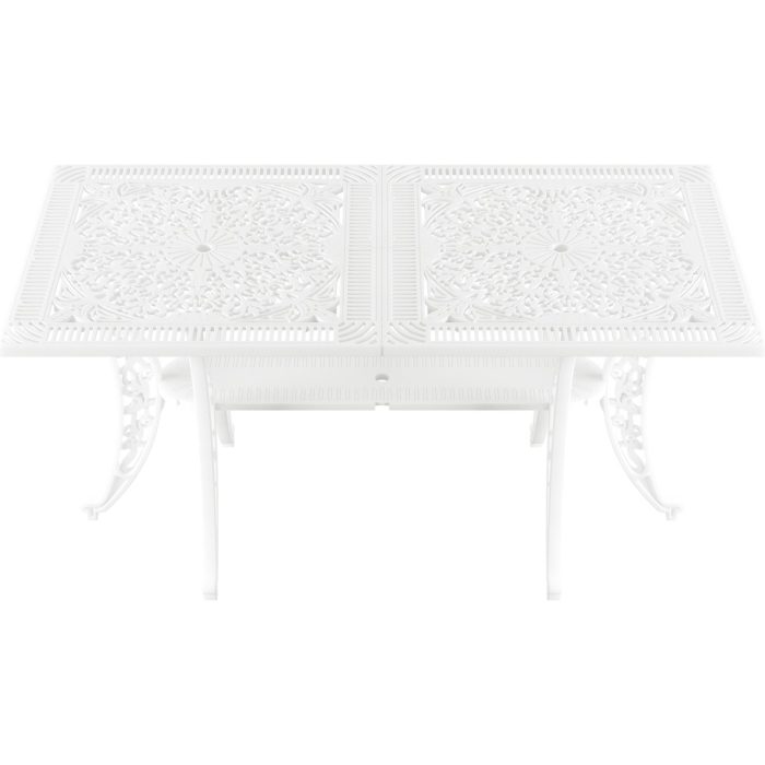 IVF BEYAZ DİKDÖRTGEN MASA + 6'LI CUNDA SANDALYE TAKIMI - Görsel 3