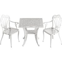 IVF BEYAZ KARE MASA + 2'Lİ ISTANBUL SANDALYE TAKIMI