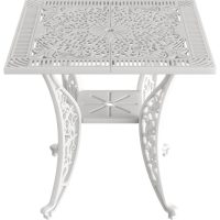 IVF BEYAZ KARE MASA +  3'LÜ İSTANBUL SANDALYE TAKIMI - Görsel 2