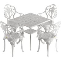 IVF BEYAZ KARE MASA + 4'LÜ ISPARTA SANDALYE TAKIMI