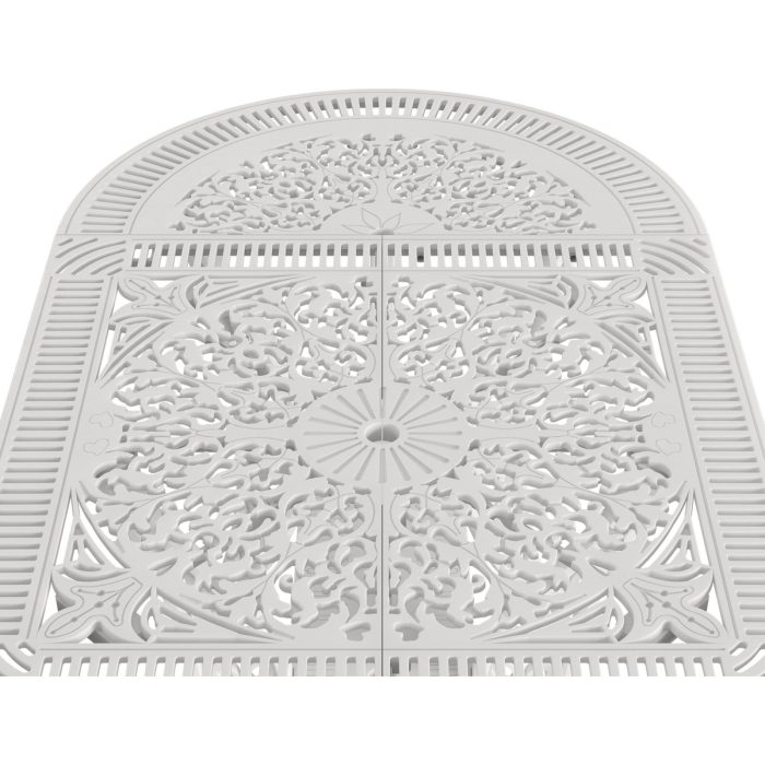 IVF BEYAZ OVAL MASA + 4'LÜ HİTİT SANDALYE TAKIMI - Görsel 3