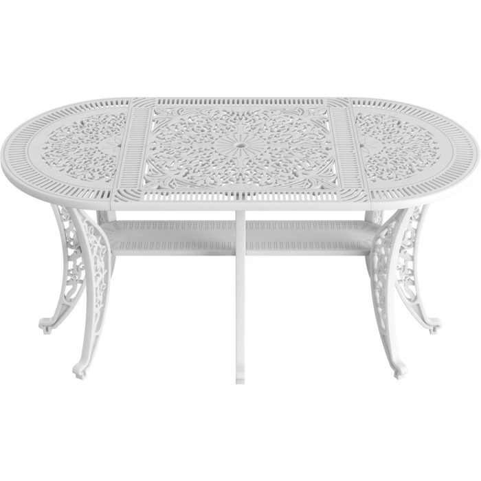 IVF BEYAZ OVAL MASA + 4'LÜ ISPARTA SANDALYE TAKIMI - Görsel 3