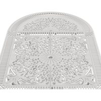 IVF BEYAZ OVAL MASA + 6'LI HİTİT SANDALYE TAKIMI - Görsel 2