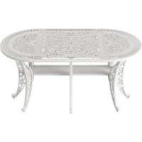 IVF BEYAZ OVAL MASA + 6'LI İSTANBUL SANDALYE TAKIMI - Görsel 2