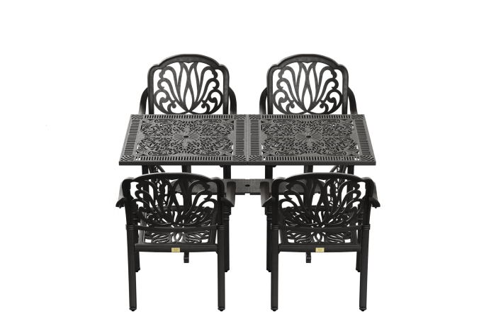 ivf-siyah-dikdortgen-masa-4-lu-bursa-sandalye-249.png IVF SİYAH DİKDÖRTGEN MASA + 4'LÜ BURSA SANDALYE TAKIMI - Görsel 1