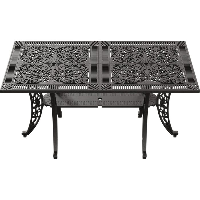 IVF SİYAH DİKDÖRTGEN MASA + 6'LI CUNDA SANDALYE TAKIMI - Görsel 3