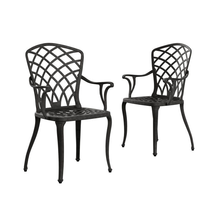 IVF SİYAH FİSKOS MASA + 2'Lİ HİTİT SANDALYE TAKIMI - Görsel 4