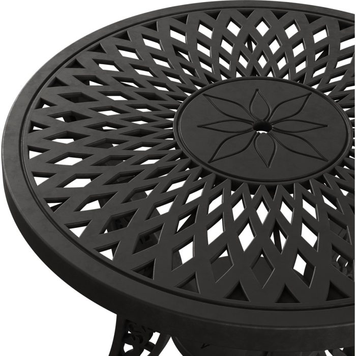 Siyah Fiskos Masa + 3'lü Istanbul Sandalye - Görsel 2