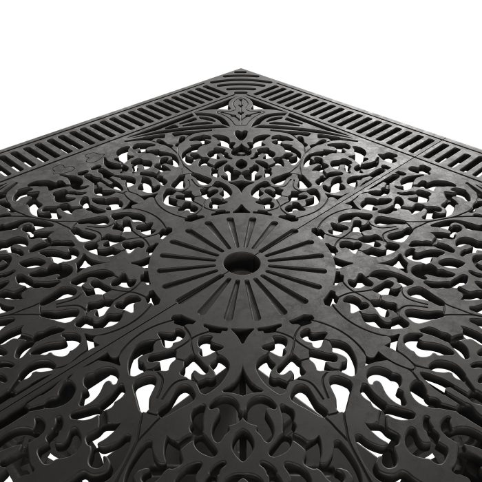 IVF SİYAH  KARE MASA + 2'Lİ CUNDA SANDALYE TAKIMI - Görsel 2