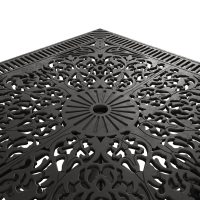 IVF SİYAH KARE MASA + 4'LÜ ISPARTA SANDALYE TAKIMI - Görsel 2