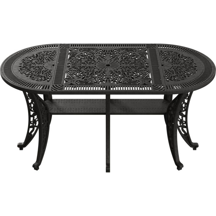 IVF SİYAH OVAL MASA + 4'LÜ CUNDA SANDALYE TAKIMI - Görsel 3