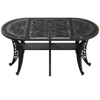 IVF SİYAH OVAL MASA + 6'LI İSTANBUL SANDALYE TAKIMI - Görsel 3