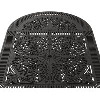 IVF SİYAH OVAL MASA + 6'LI İSTANBUL SANDALYE TAKIMI - Görsel 2