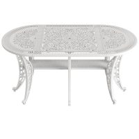 IVF 6 KİŞİLİK OVAL MASA BEYAZ