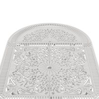 IVF 6 KİŞİLİK OVAL MASA BEYAZ - Görsel 3